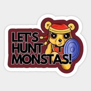 Let's Hunt Monsters - Tristan the Teddy Bear Sticker